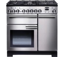 Rangemaster Professional Deluxe 90 Dual Fuel Range Cooker - Stainless Steel